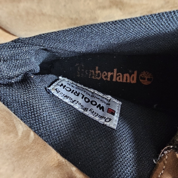 Timberland x Woolrich Leather Boots Womens 9.5 lumberjack plaid - Picture 12 of 16